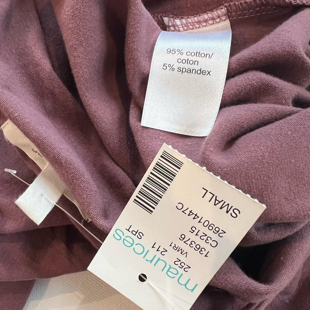 NWT Maurices Dusty Rose Bodysuit Small - Picture 8 of 8